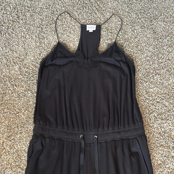 Cami NYC Estella Racerback Black Lace Trim Jumpsuit - Picture 13 of 15